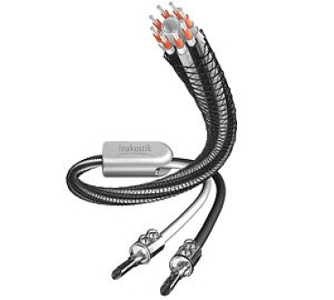 2x 3,0m Inakustik Referenz LS-803 Lautsprecherkabel Bi - Wire mit Kabelschuh 3m