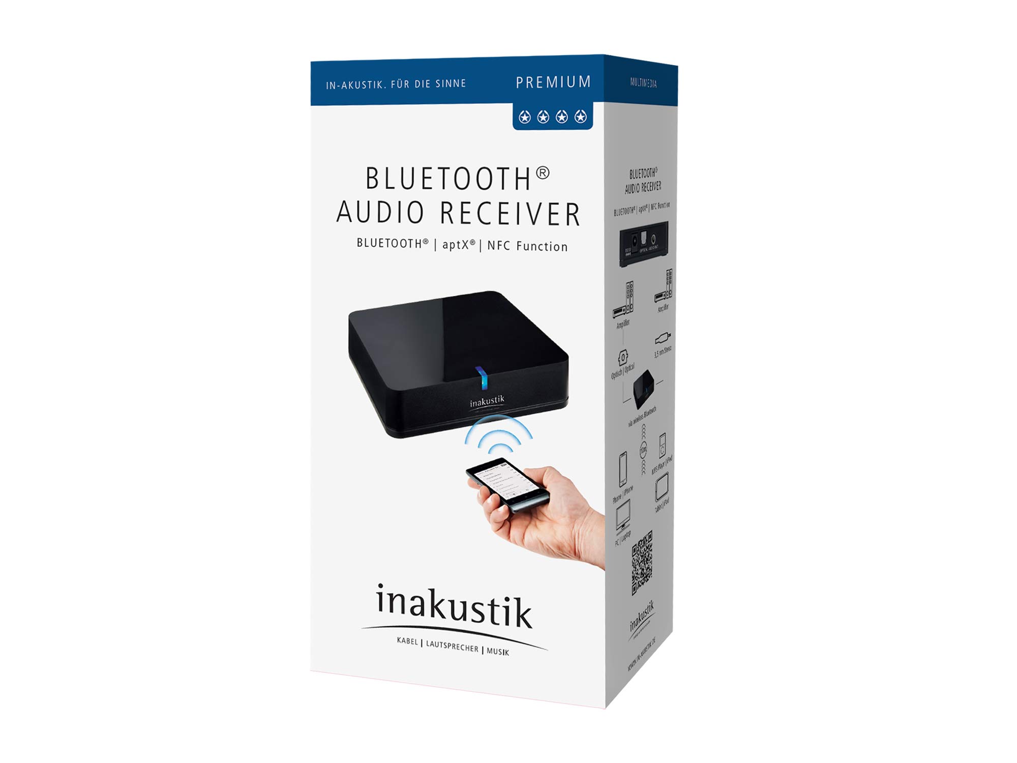 in-akustik Premium Bluetooth Audio Sender & Splitter - Portofrei